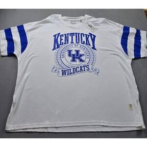Pressbox Kentucky Wildcats T-Shirt White Royal Blue Oversized OS UKY61960BGU